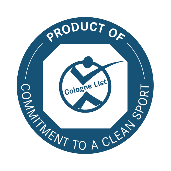 Cologne List doping-free certification badge
