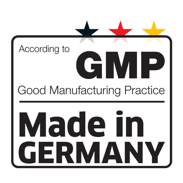 GMP – Made in Germany good manufacturing practice certification badge